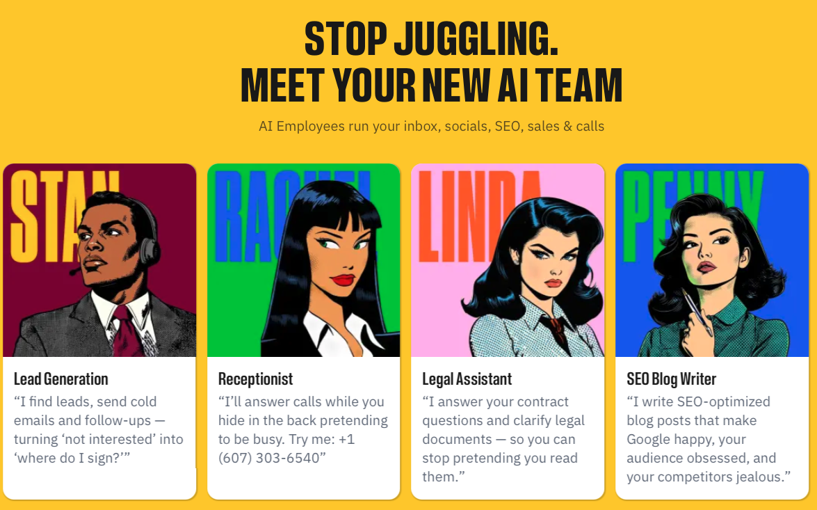 The Marblism AI employee team